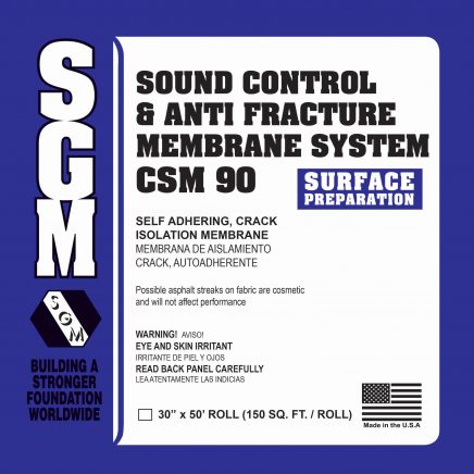 SGM — Sound Control and Anti-Fracture Membrane System (CSM 90)