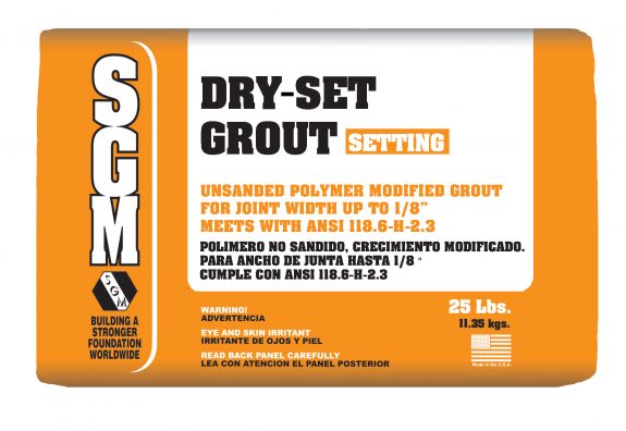 SGM Dry Set Grout (Unsanded) — Bag