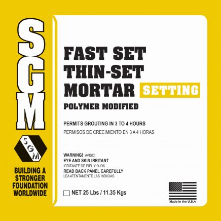 SGM — Fast Set Thin-Set Mortar (Polymer Modified)