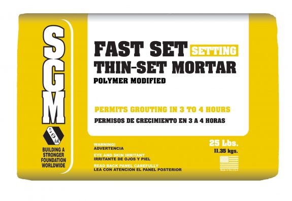 SGM — Fast Set Thin-Set Mortar (Polymer Modified) — Bag
