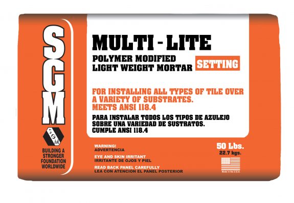 SGM — Multi-Lite Polymer Modified Light-Weight Mortar (Bag)