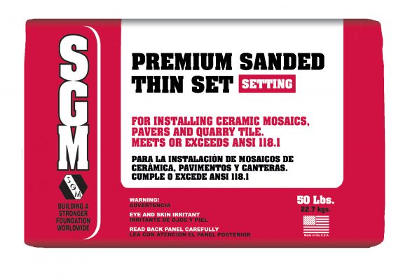 SGM — Premium Sanded Thin-Set Mortar (Bag)