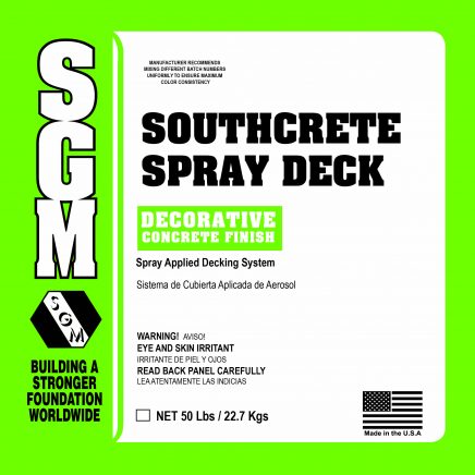 SGM — Southcrete™ Spray Deck System — Part A