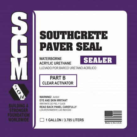 SGM — Southcrete™ Paver Seal Waterborne Acrylic Urethane Sealer — Part B